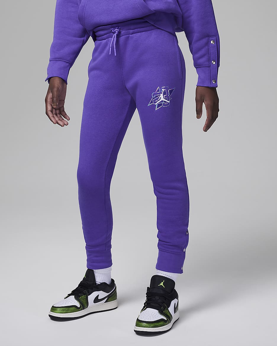 Jordan Take Flight Snap Fleece Pants Big Kids Pants. Nike JP
